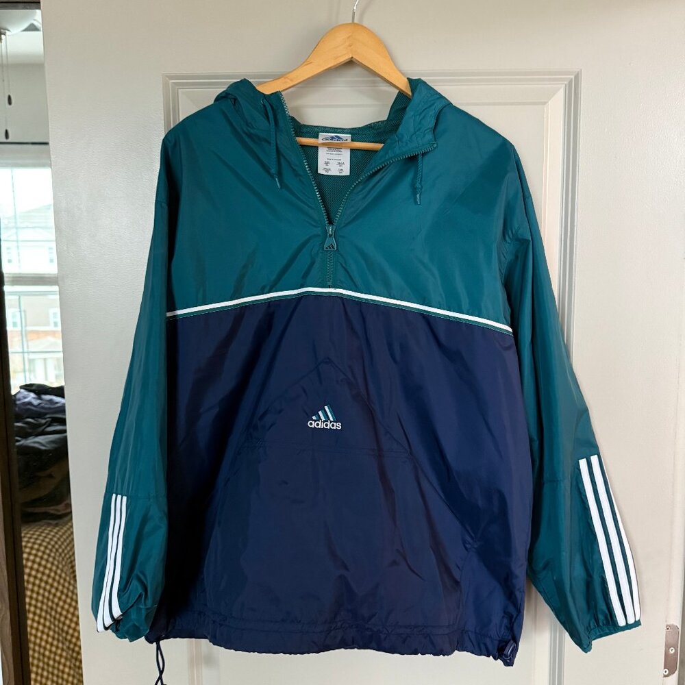 Vintage Adidas Windbreaker Pullover - Size XL
